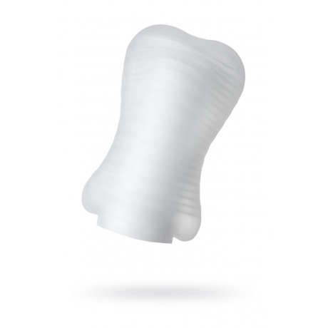 Мастурбатор TOYFA A-Toys Pocket Stripy, TPR, белый, 7,8 см (растягивается до 30 см) - фото 1
