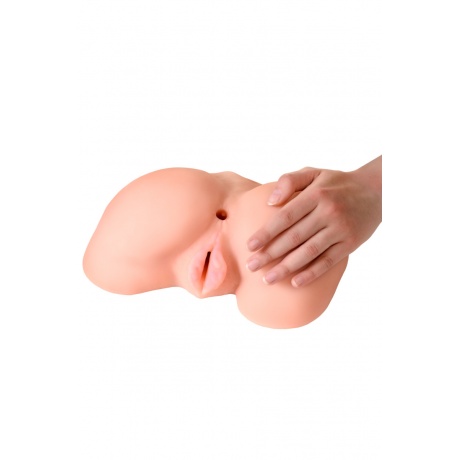 Мастурбатор реалистичный TOYFA Juicy Pussy Scarlett с вибрацией, вагина и анус, TPR, телесный, 17 см - фото 7