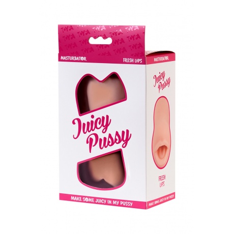 Мастурбатор реалистичный TOYFA Juicy Pussy Fresh Lips, рот, TPR, телесный, 14 см - фото 6