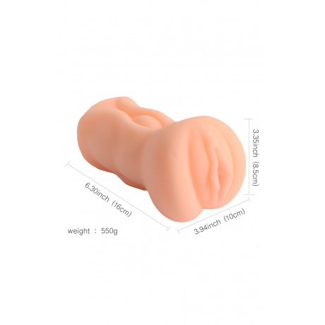 Мастурбатор реалистичный вагина, XISE, TPR,  телесный, 16 см - фото 8