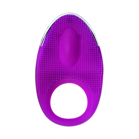 Виброкольцо с ресничками перезаряжаемое JOS RICO, Силикон, Фиолетовый, 9 см - фото 2