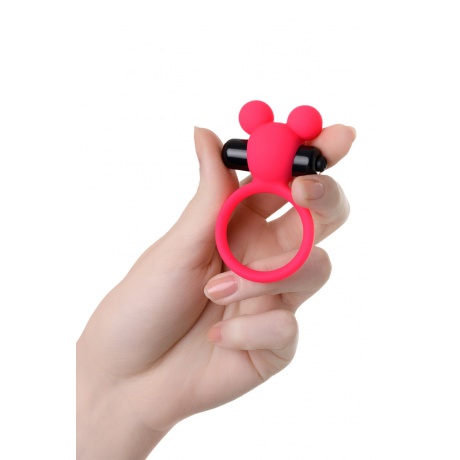 Виброкольцо на пенис A-Toys by TOYFA, силикон, розовое, ? 3,1 см - фото 4