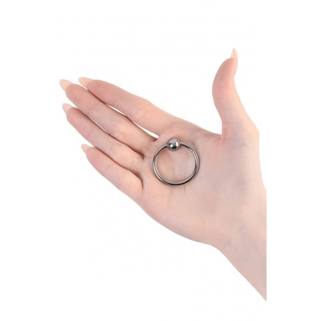 Кольцо на головку пениса, TOYFA Metal, серебристое - фото 3
