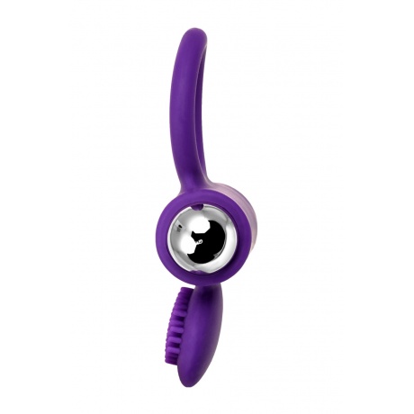 Виброкольцо с ресничками JOS PERY, силикон, фиолетовое, 9 см - фото 4