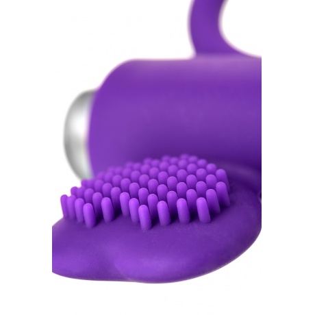 Виброкольцо с ресничками JOS PERY, силикон, фиолетовое, 9 см - фото 9