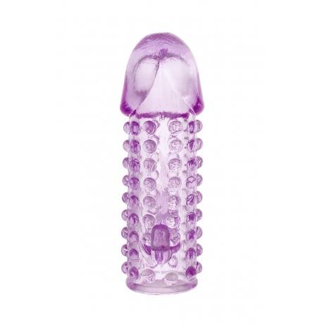 Насадка на пенис TOYFA, TPE, фиолетовая, 13 см - фото 2