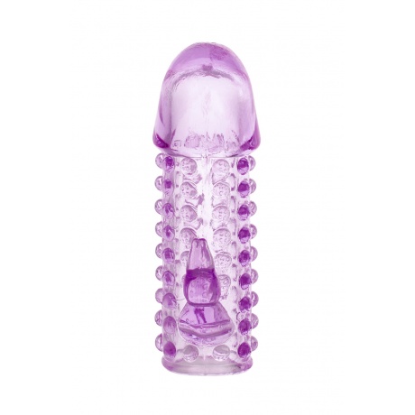 Насадка на пенис TOYFA, TPE, фиолетовая, 13 см - фото 3