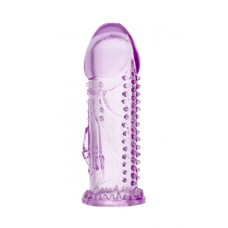 Насадка на пенис TOYFA, TPE, фиолетовая, 13,5 см - фото 2