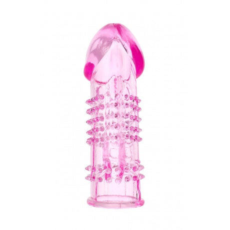 Насадка на пенис TOYFA, TPE, розовый, 13 см - фото 3