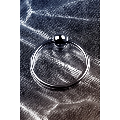 Кольцо на головку пениса, TOYFA Metal 717107-M, серебристое - фото 6