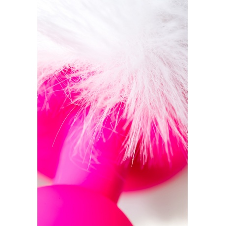 Анальная втулка с хвостом ToDo by Toyfa Sweet bunny, силикон, розово-белый, 13 см, ? 2,8 см, 43 г - фото 9