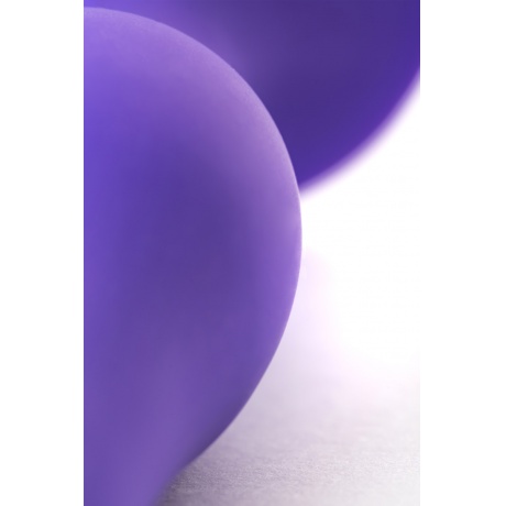 Анальная втулка Штучки-дрючки S, Силикон, Фиолетовый, 11,3 см - фото 9