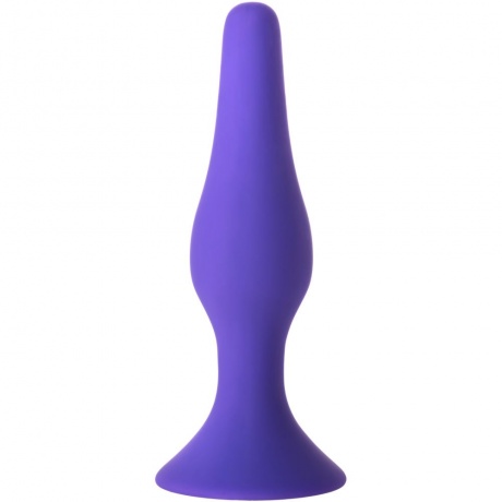 Анальная втулка TOYFA A-Toys, Силикон, Фиолетовый, 10,2 см - фото 3