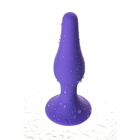 Анальная втулка TOYFA A-Toys, Силикон, Фиолетовый, 10,2 см - фото 6