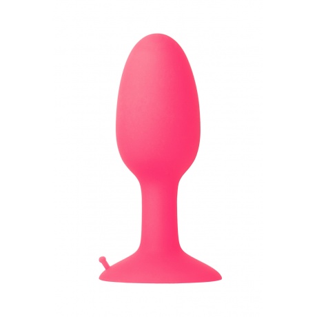 Анальная втулка TOYFA POPO Pleasure со стальным шариком внутри, силиконовая, розовая, 10,5 см - фото 2
