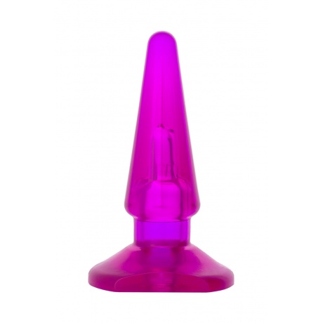 Анальная втулка TOYFA, PVC, фиолетовый, 9,5 см - фото 2