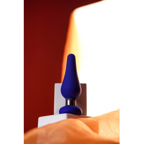 Анальная втулка ToDo by Toyfa Сlassic, размер M, силикон, синяя, 11,5 см, ? 3,7 см - фото 7