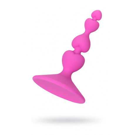 Анальная втулка ToDo by Toyfa Loverty, силикон, розовая, 8 см, ? 2,3 см - фото 1