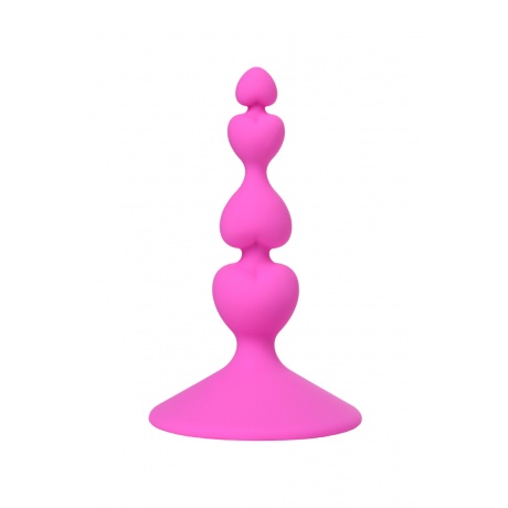 Анальная втулка ToDo by Toyfa Loverty, силикон, розовая, 8 см, ? 2,3 см - фото 2