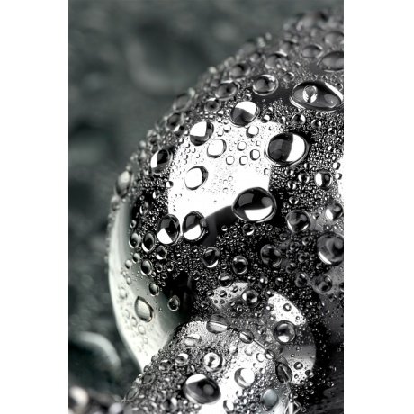Анальная втулка Metal by TOYFA, металл, серебристая, с кристаллом цвета турмалин, 9,2 см, ? 4 см, 42 - фото 10