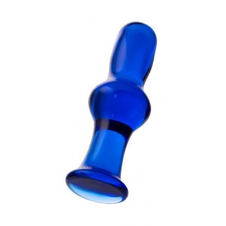 Анальная втулка Sexus Glass, стекло, синяя, 13,5 см, ? 4,5 см - фото 3