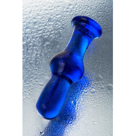 Анальная втулка Sexus Glass, стекло, синяя, 13,5 см, ? 4,5 см - фото 7
