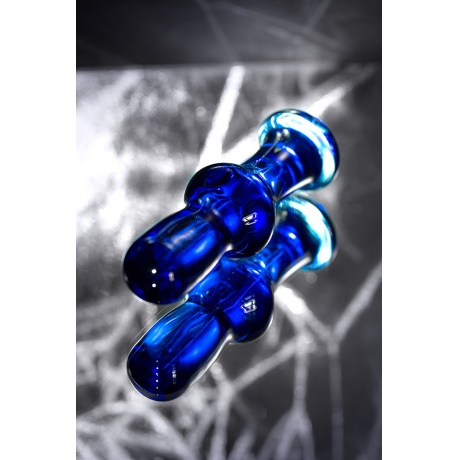 Анальная втулка Sexus Glass, стекло, синяя, 13,5 см, ? 4,5 см - фото 8
