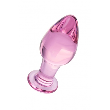 Анальная втулка Sexus Glass, стекло, розовая, 10 см, ? 4 см - фото 3