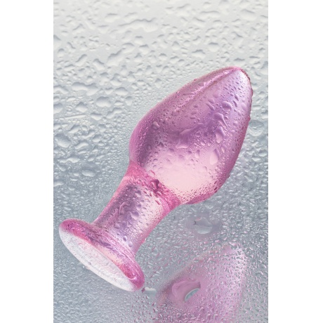Анальная втулка Sexus Glass, стекло, розовая, 10 см, ? 4 см - фото 8