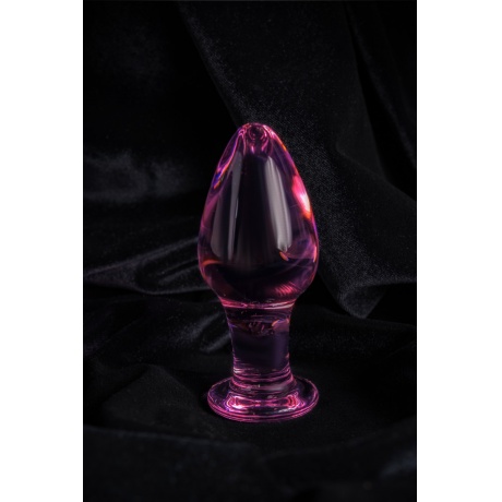 Анальная втулка Sexus Glass, стекло, розовая, 10 см, ? 4 см - фото 9
