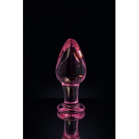 Анальная втулка Sexus Glass, стекло, розовая, 10 см, ? 4 см - фото 10