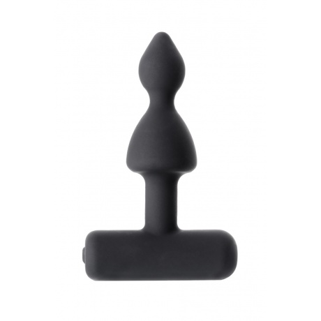 Анальная вибровтулка Erotist, черный, силикон, 8,5 см - фото 3