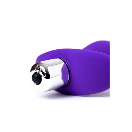 Анальная пробка с вибрацией A-Toys by TOYFA размера L, влагостойкая, силикон, фиолетовая, 14 см, ? 3 - фото 8