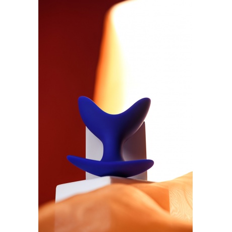 Расширяющая анальная втулка ToDo by Toyfa Bloom, силикон, синяя, 9,5 см, ? 7 см - фото 7