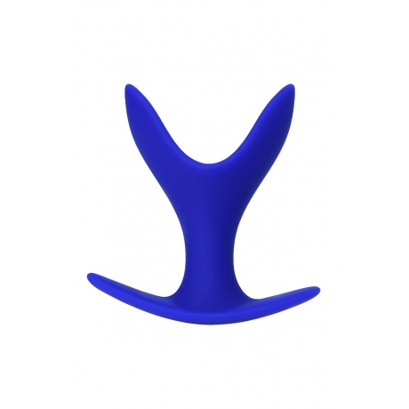 Расширяющая анальная втулка ToDo by Toyfa Bloom, силикон, синяя, 8,5 см, ? 4,5 см - фото 2