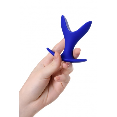 Расширяющая анальная втулка ToDo by Toyfa Bloom, силикон, синяя, 8,5 см, ? 4,5 см - фото 4