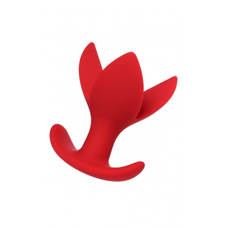 Расширяющая анальная втулка ToDo by Toyfa Flower, силикон, красная, 9 см, ? 6 см - фото 1