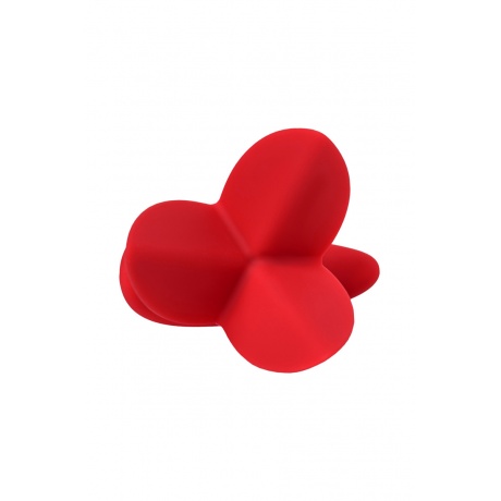 Расширяющая анальная втулка ToDo by Toyfa Flower, силикон, красная, 9 см, ? 6 см - фото 3