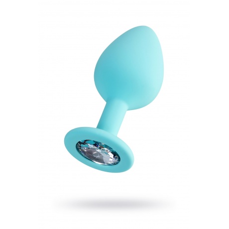 Анальная втулка ToDo by Toyfa Brilliant, силикон, голубая, 8 см, ? 3 см, 50 г - фото 1