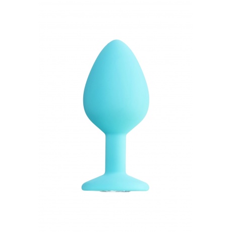 Анальная втулка ToDo by Toyfa Brilliant, силикон, голубая, 8 см, ? 3 см, 50 г - фото 2