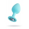Анальная втулка ToDo by Toyfa Brilliant, силикон, голубая, 8 см,...