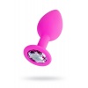 Анальная втулка ToDo by Toyfa Brilliant, силикон, розовая, 7 см,...