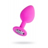 Анальная втулка ToDo by Toyfa Brilliant, силикон, розовая, 8 см,...