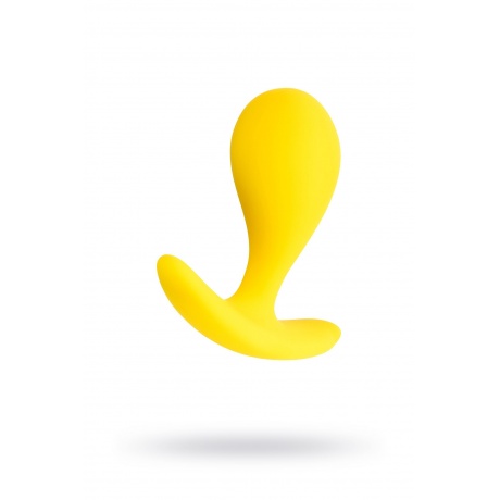 Анальная втулка ToDo by Toyfa Blob, силикон, желтая, 5,5 см, ? 2,1 см - фото 1