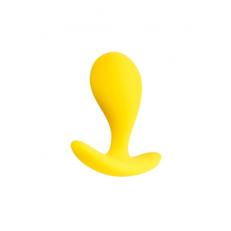 Анальная втулка ToDo by Toyfa Blob, силикон, желтая, 5,5 см, ? 2,1 см - фото 2