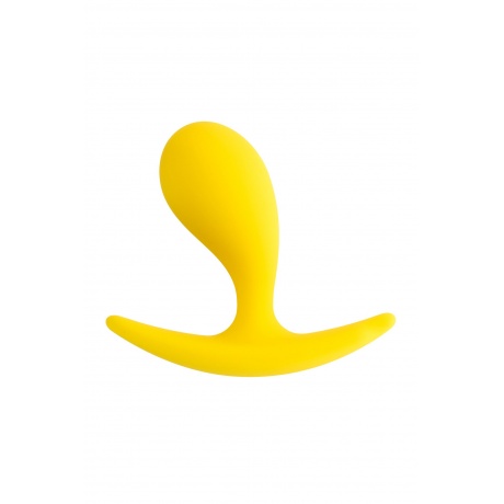 Анальная втулка ToDo by Toyfa Blob, силикон, желтая, 5,5 см, ? 2,1 см - фото 3