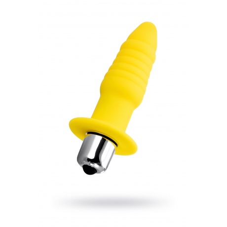 Анальная вибровтулка ToDo by Toyfa Lancy, силикон, желтая, 11 см - фото 1