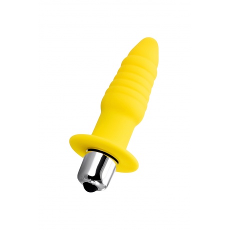 Анальная вибровтулка ToDo by Toyfa Lancy, силикон, желтая, 11 см - фото 2