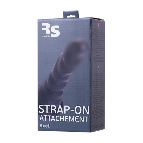 Насадка для страпона RealStick Strap-On by TOYFA Axel, PVC, чёрный, 17,5 см - фото 6