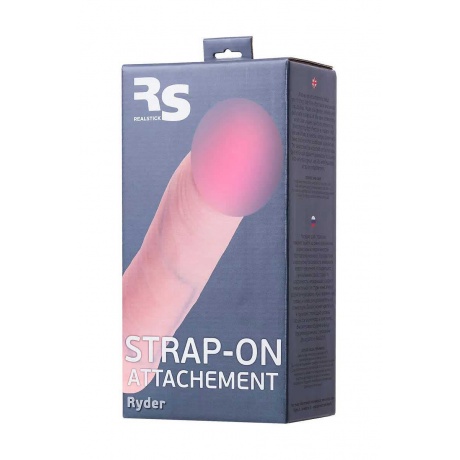 Насадка для страпона RealStick Strap-On by TOYFA Ryder, TPR, телесный, 17,9 см - фото 6